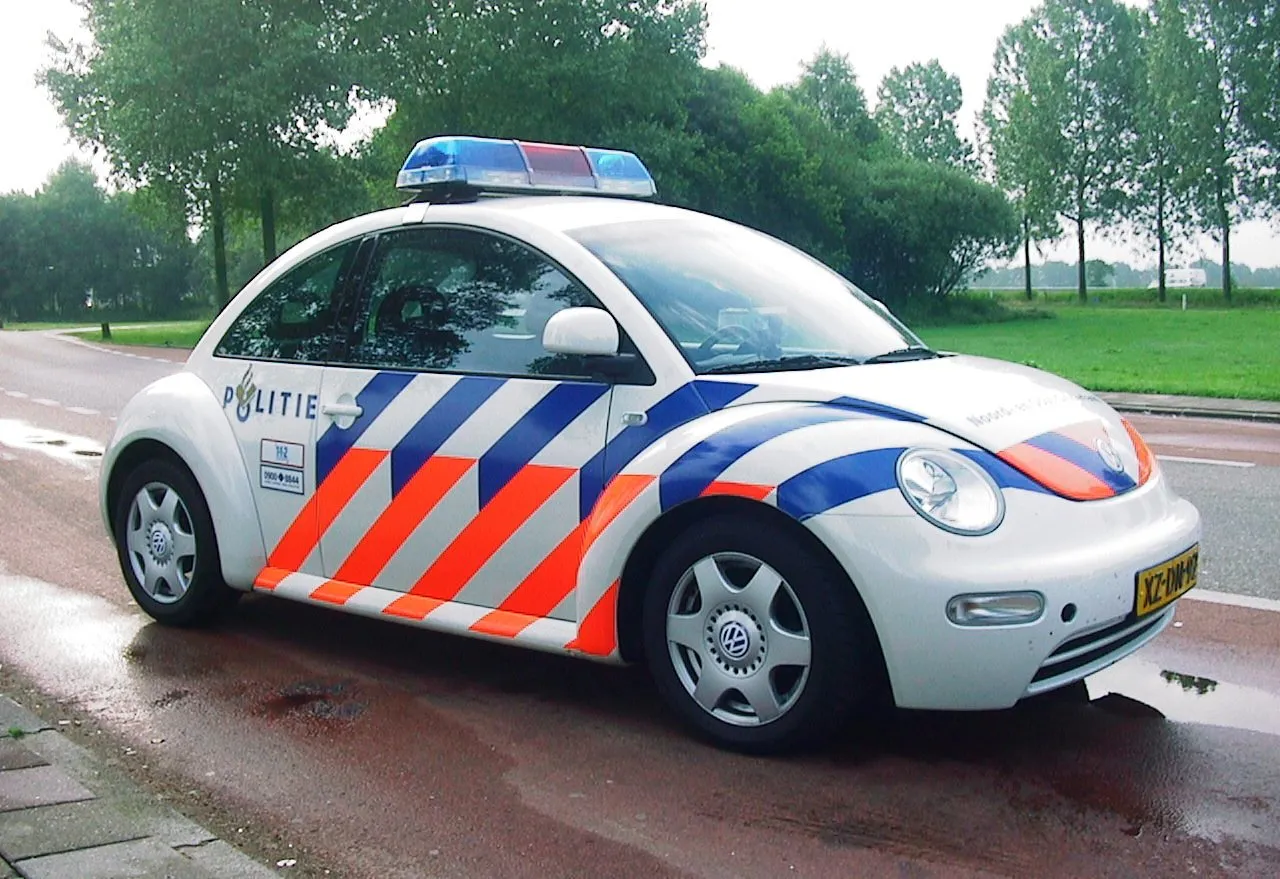 Een politieauto in Nederland (ter illustratie)