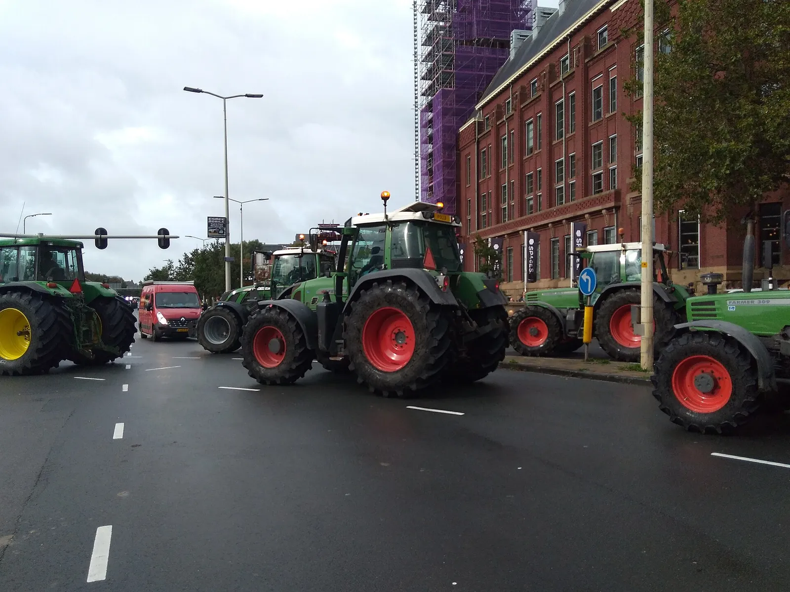 Boerenprotest met tractoren in Den Haag