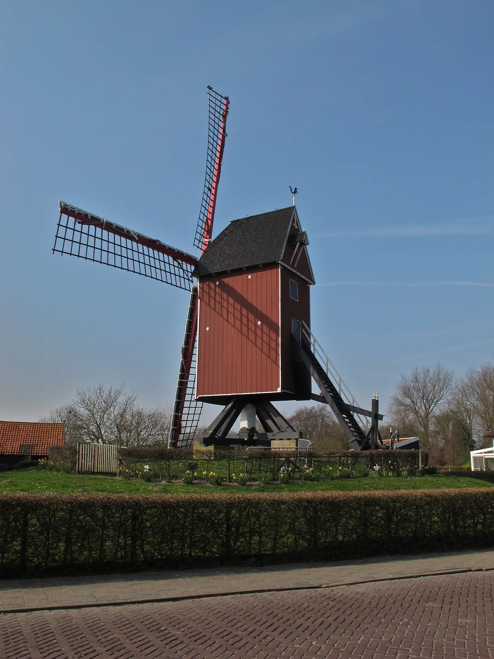 De standerdmolen van Retranchement (archiefbeeld)