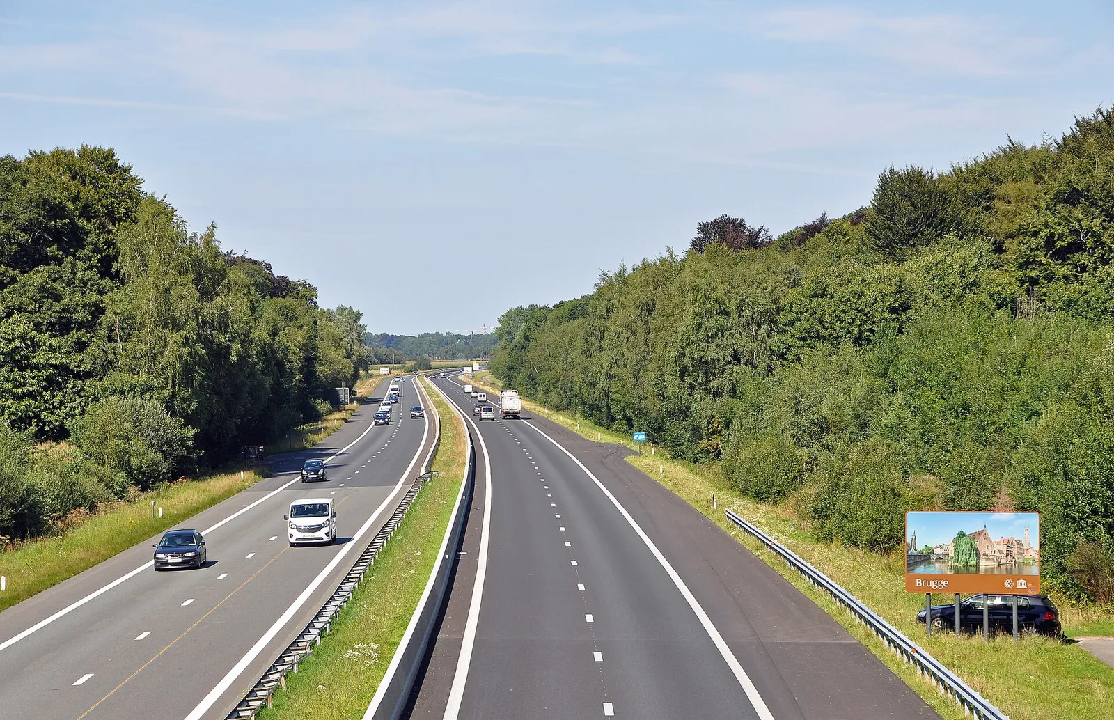 Een Belgische autosnelweg (ter illustratie)