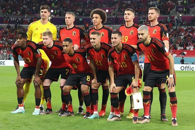 Het Belgische nationale voetbalelftal op een WK (archiefbeeld)
