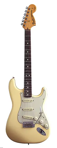 Een vintage elektrische gitaar (ter illustratie)