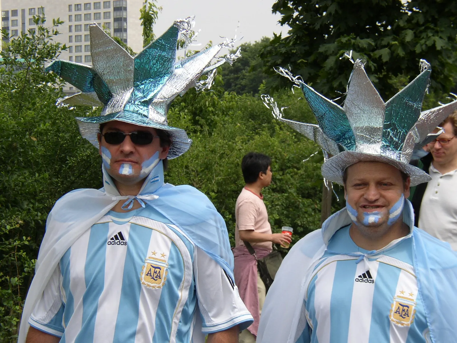 Argentijnse voetbalfans op een WK (archiefbeeld)
