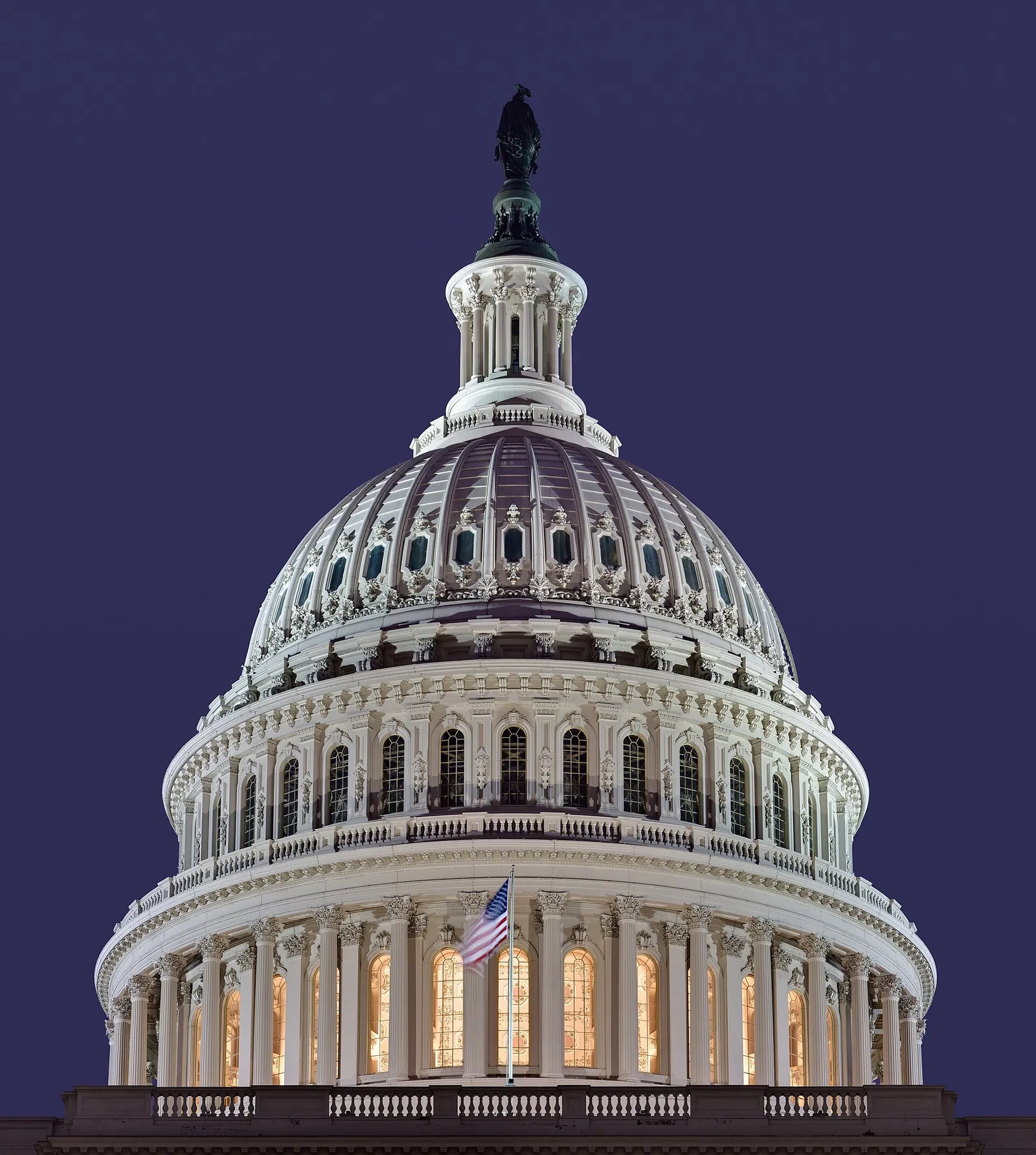 De koepel van het Capitool in Washington