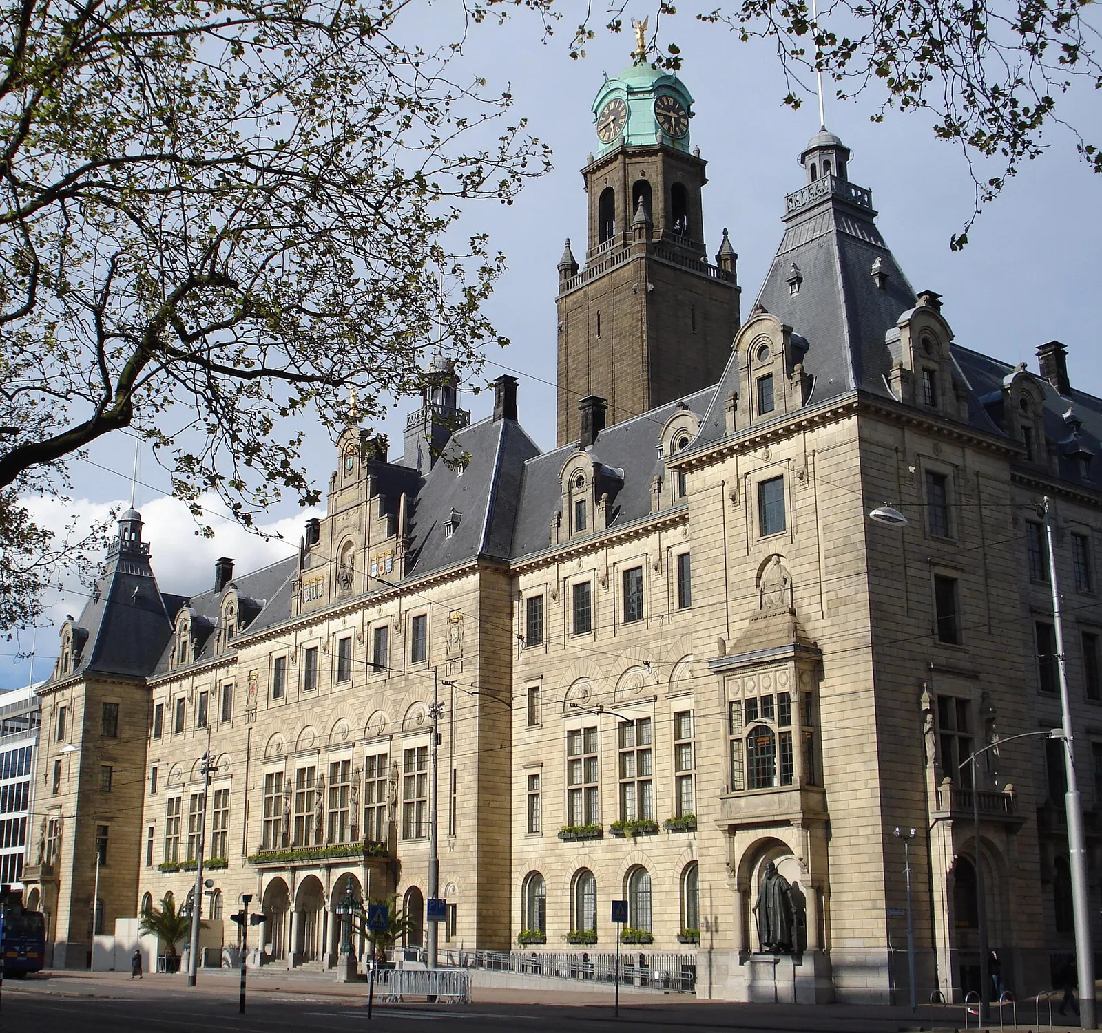 Het stadhuis van Rotterdam (archiefbeeld)