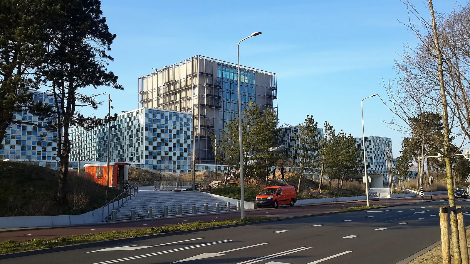 Het hoofdkwartier van het Internationaal Strafhof in Den Haag