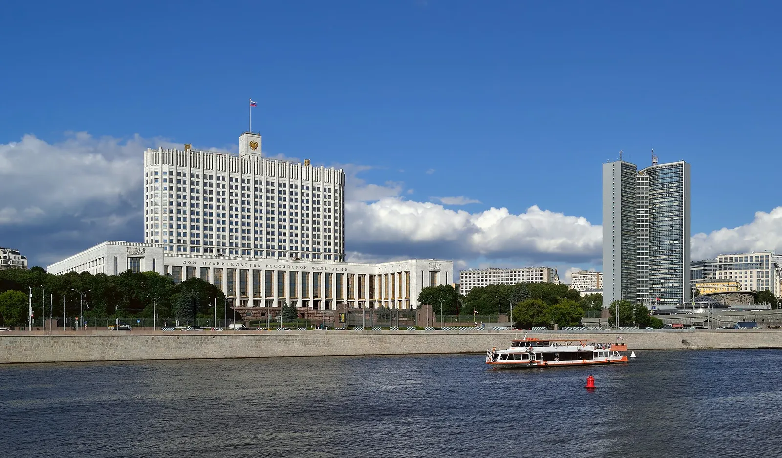 Een Russisch overheidsgebouw in Moskou (archiefbeeld)