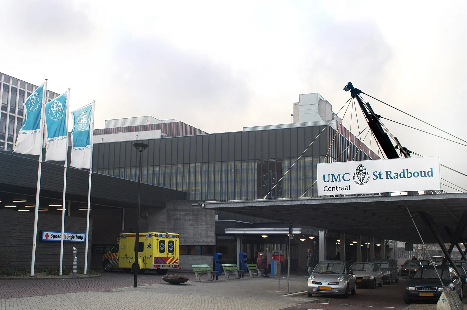 De hoofdingang van het Radboudumc in Nijmegen