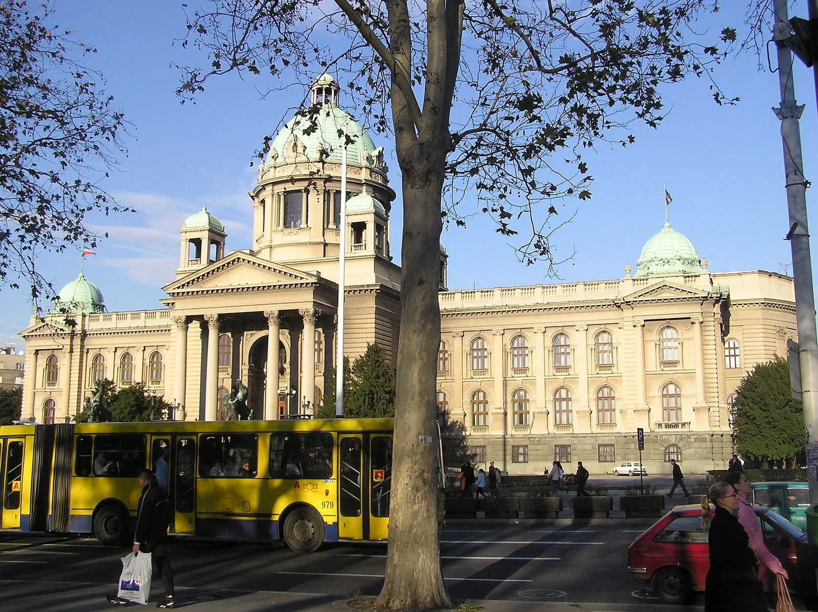 Het gebouw van het Servische parlement in Belgrado (archiefbeeld)