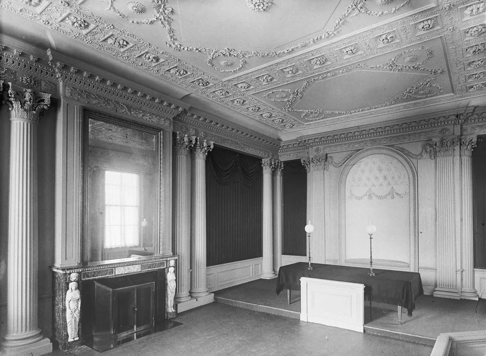 Interieur van een rechtszaal (ter illustratie)