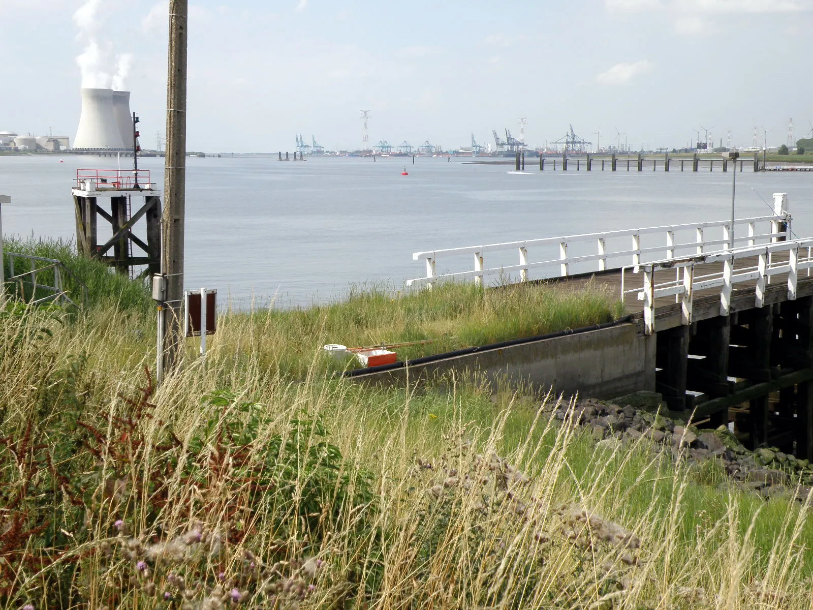 De haven aan de Schelde bij Antwerpen (ter illustratie)