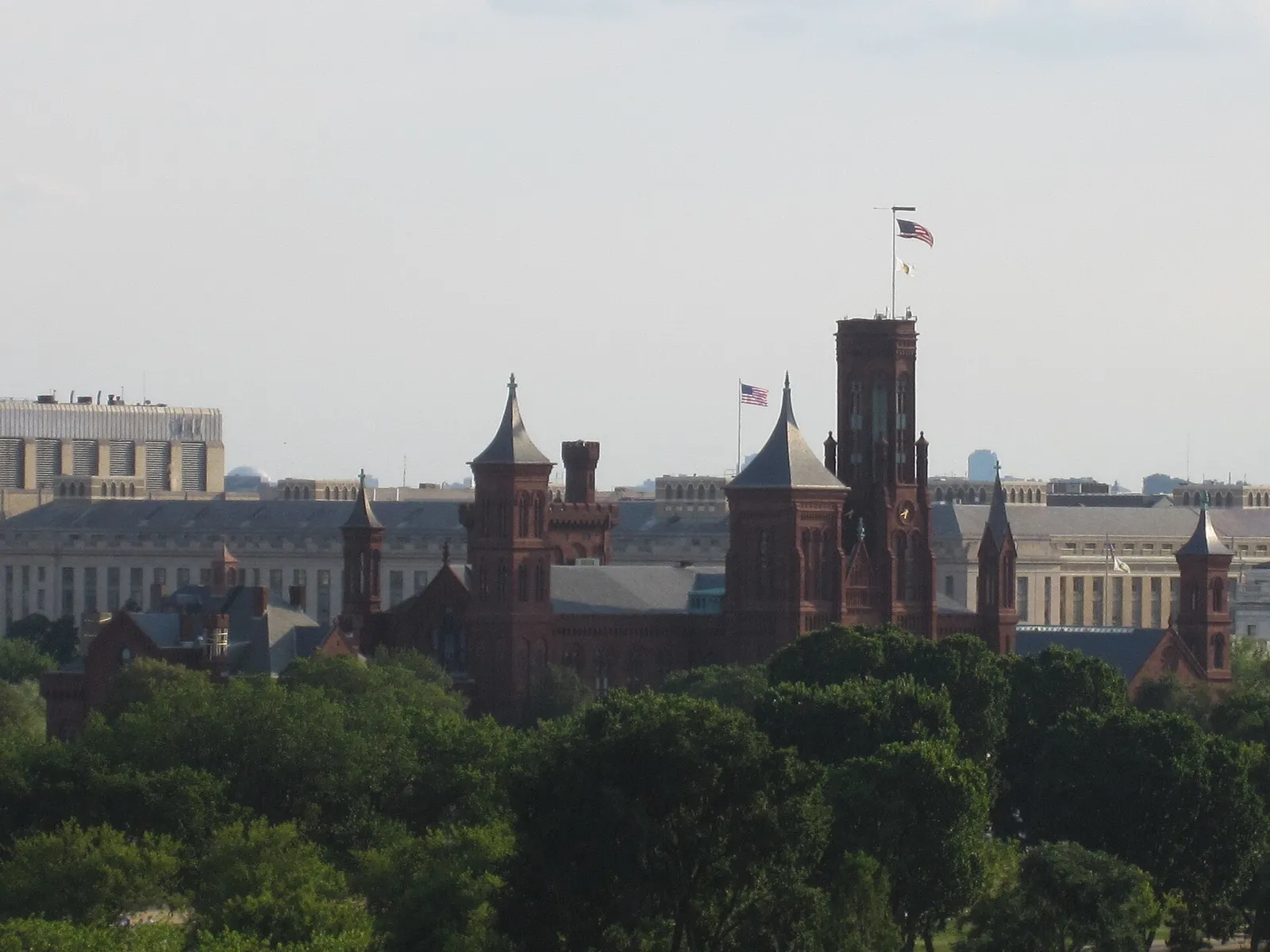 Het hoofdgebouw van het Smithsonian in Washington, bekend als The Castle
