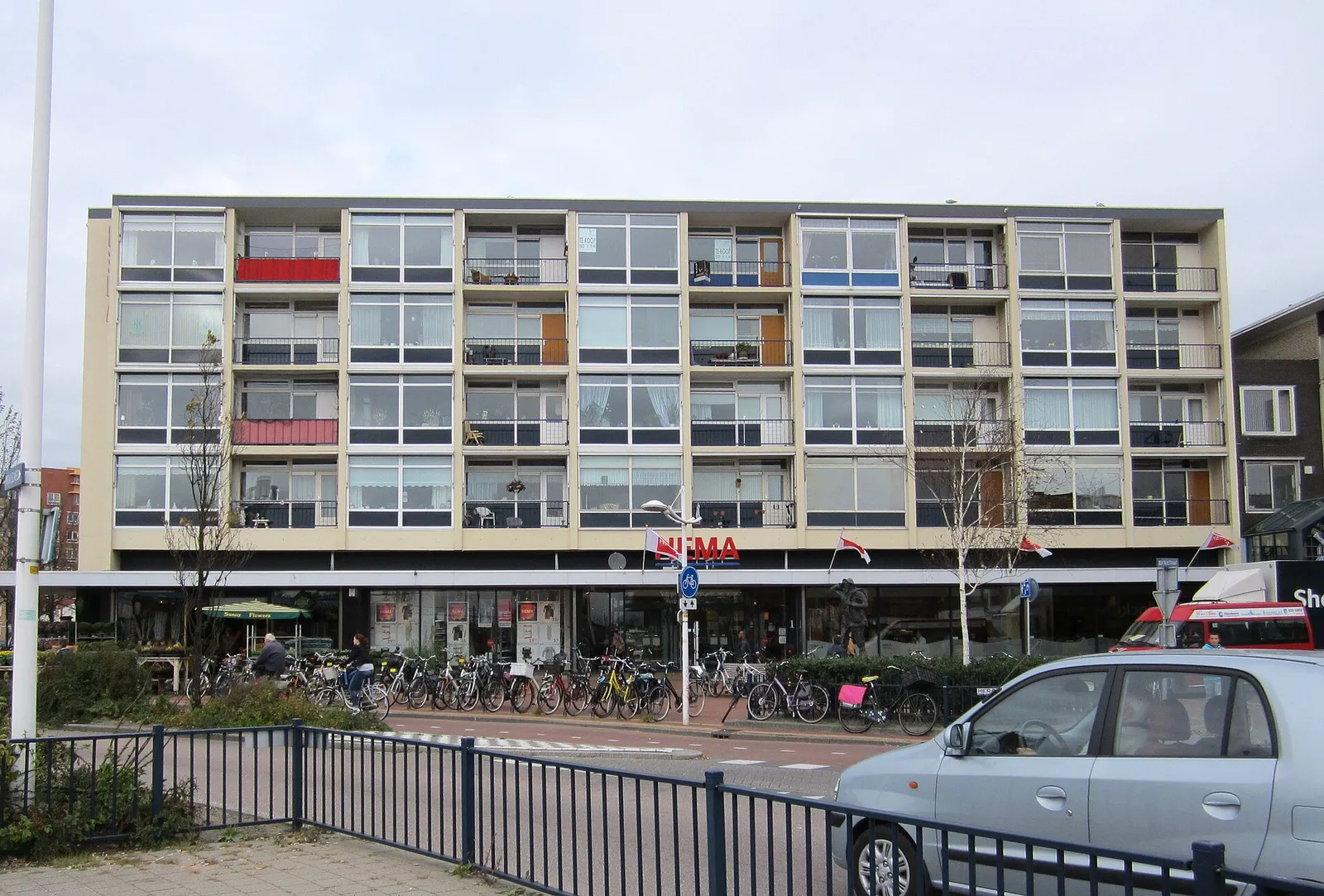 Een appartementengebouw in Nederland