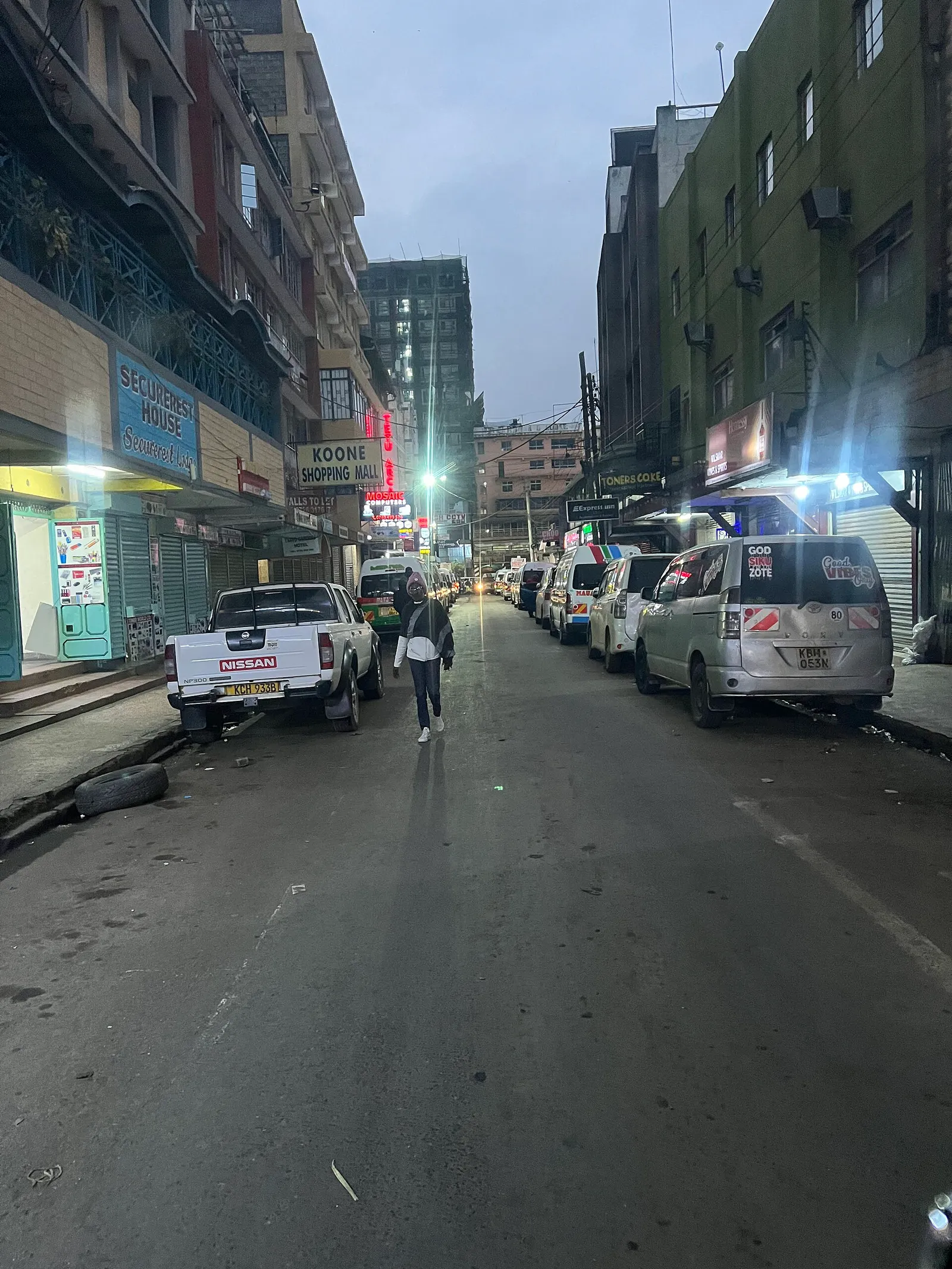 Straatbeeld in Nairobi, Kenia (ter illustratie)