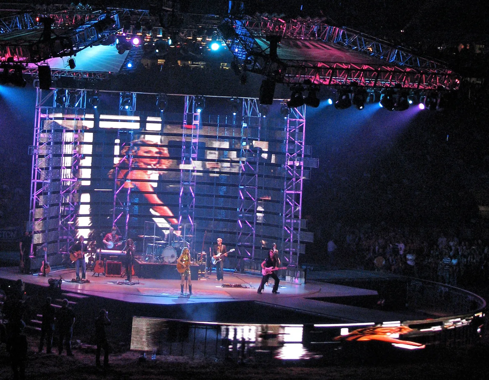 Taylor Swift tijdens een concert (archiefbeeld)