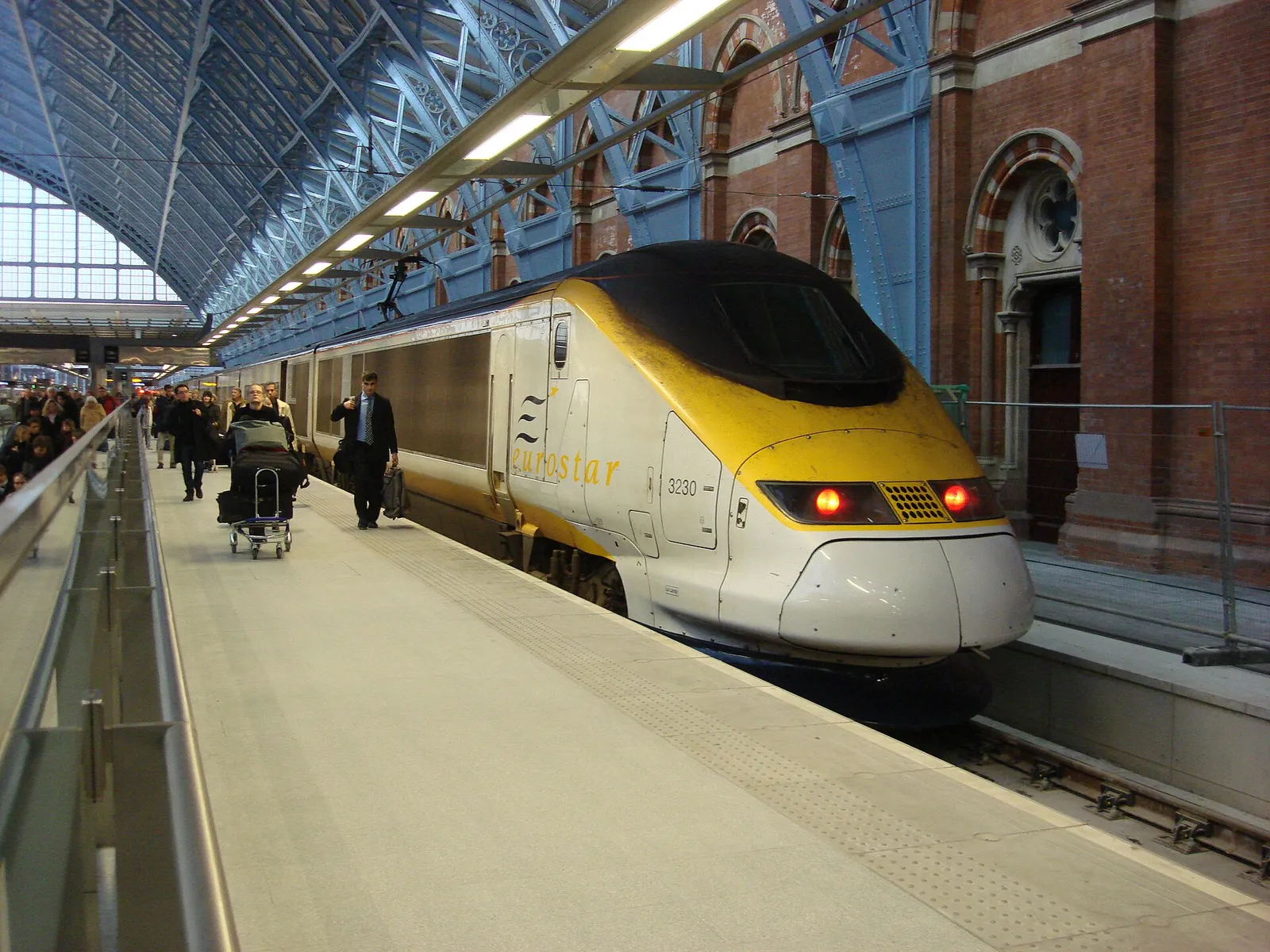 Een Eurostar-trein op het station (archiefbeeld)