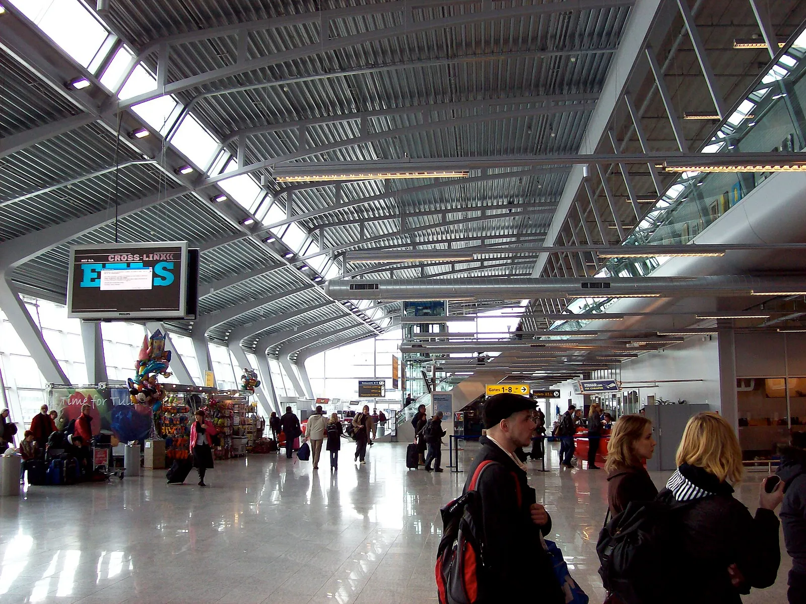 De terminal van Eindhoven Airport