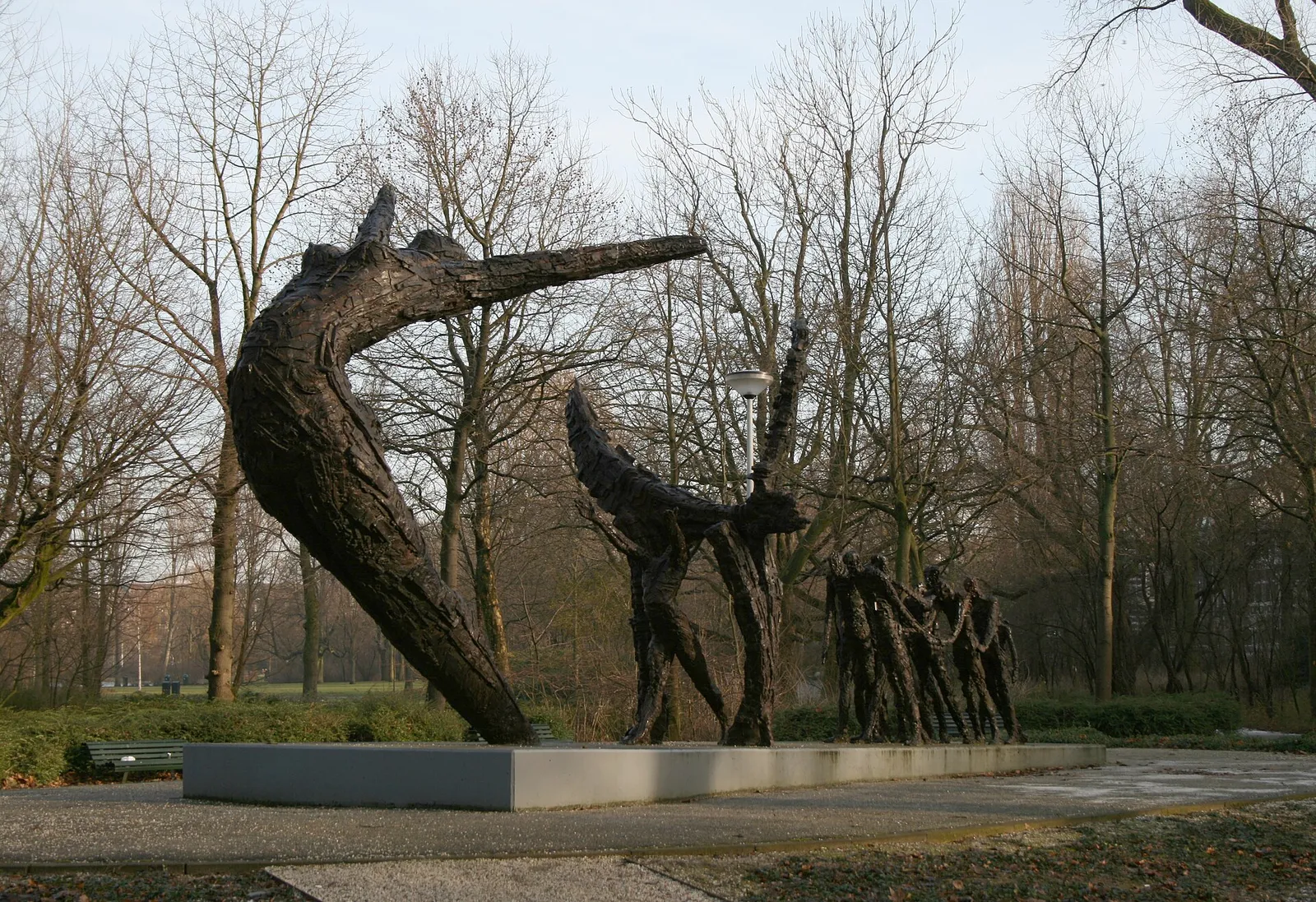 Het Nationaal Monument Slavernijverleden in het Oosterpark in Amsterdam