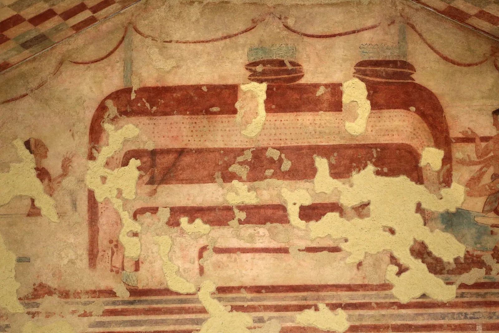 Etruskische graffresco in Tarquinia (archiefbeeld, ter illustratie)