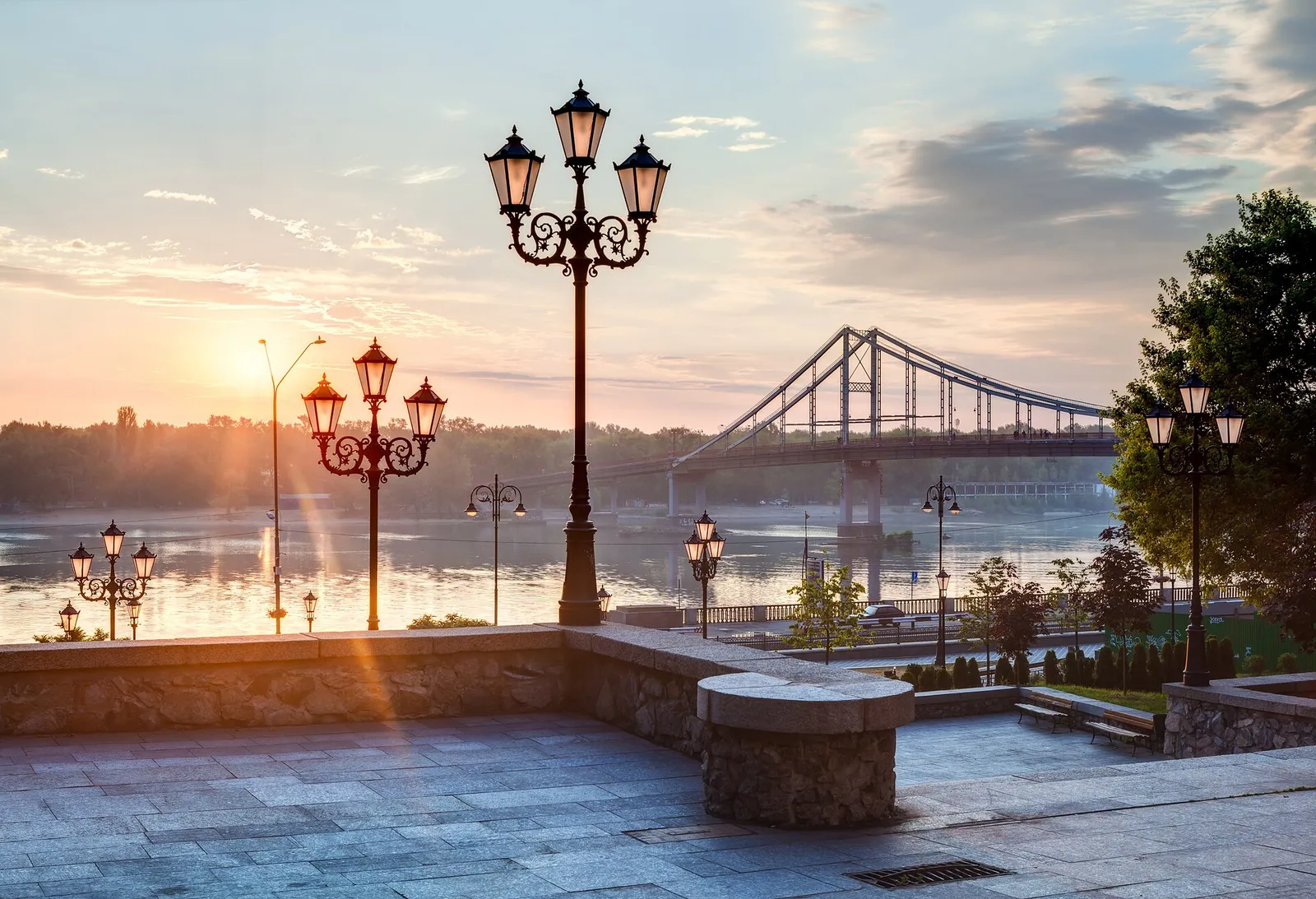 De skyline van Kyiv aan de Dnipro (archiefbeeld)
