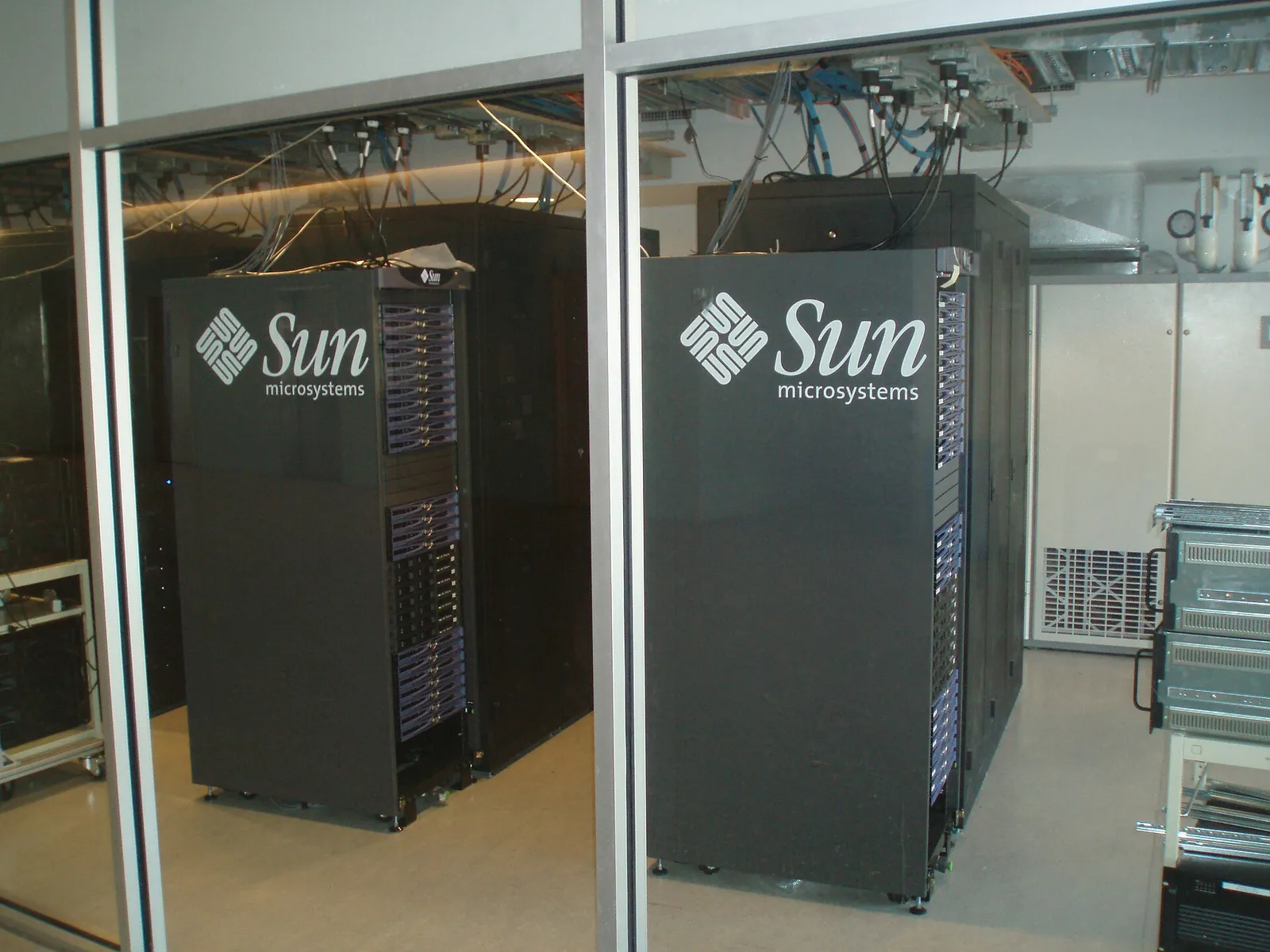 Serverracks in een datacenter (ter illustratie)
