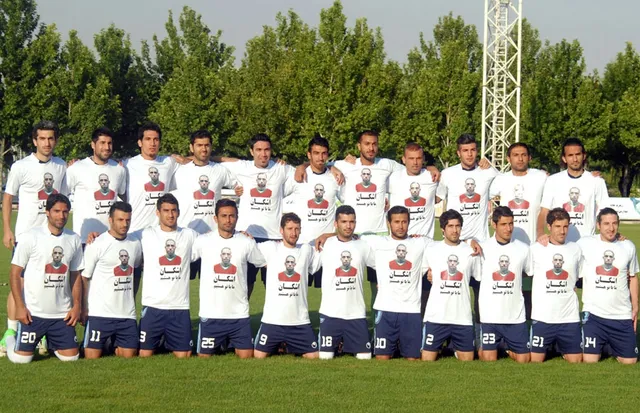 Het Iraanse nationale voetbalelftal (archiefbeeld)