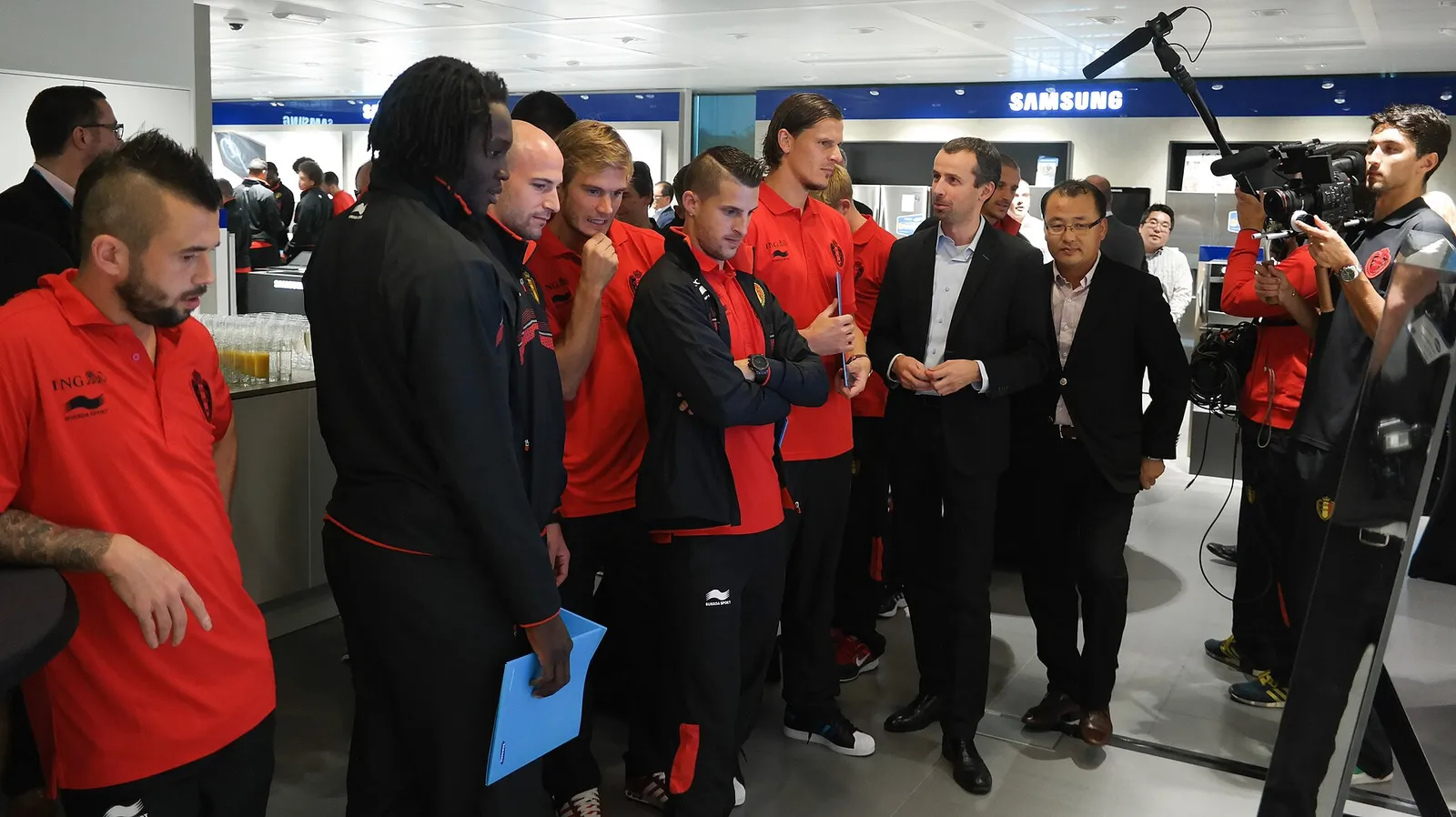Spelers van het Belgische elftal, de Rode Duivels (archiefbeeld)