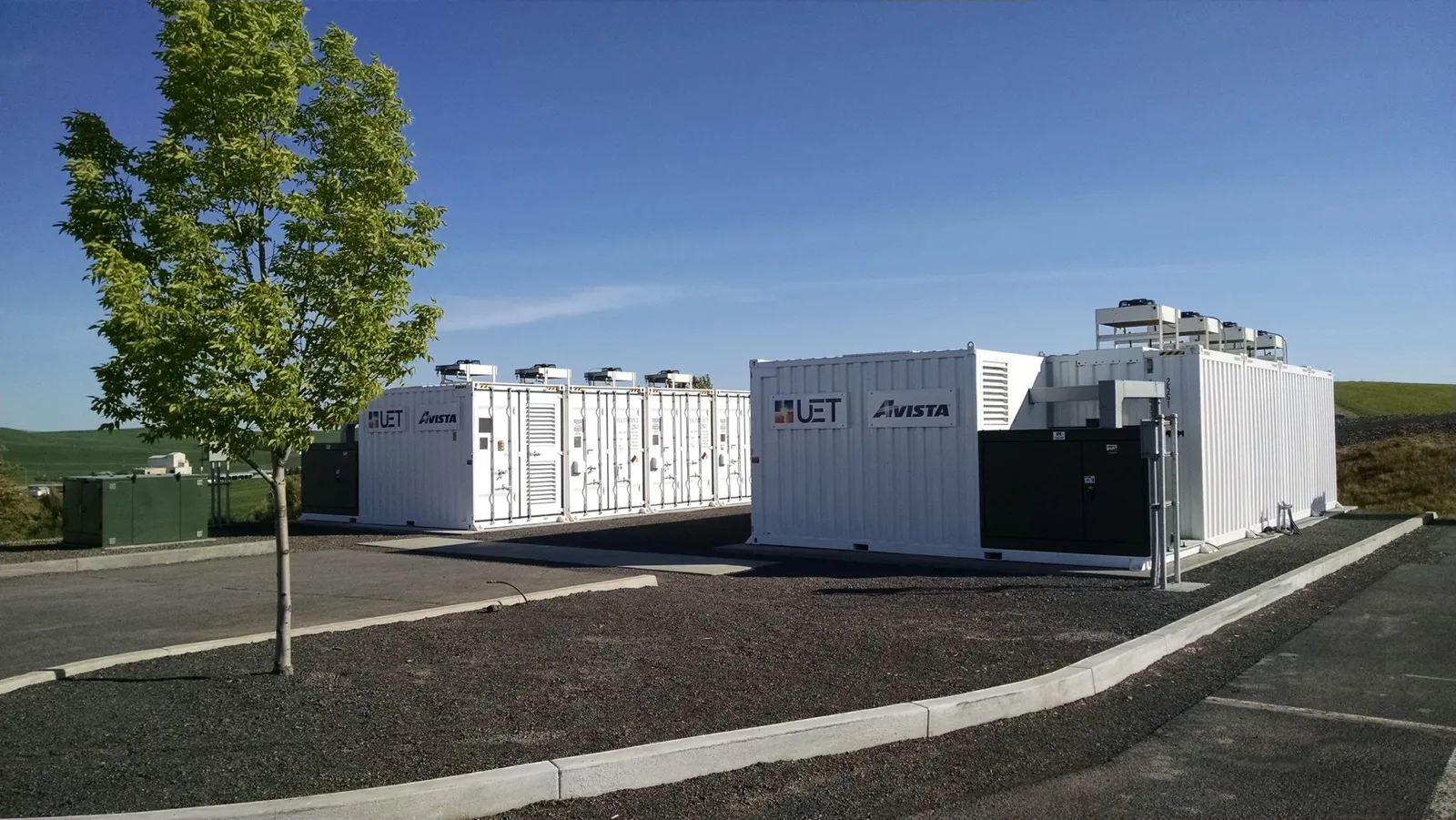 Een batterijopslaginstallatie in containers (ter illustratie)