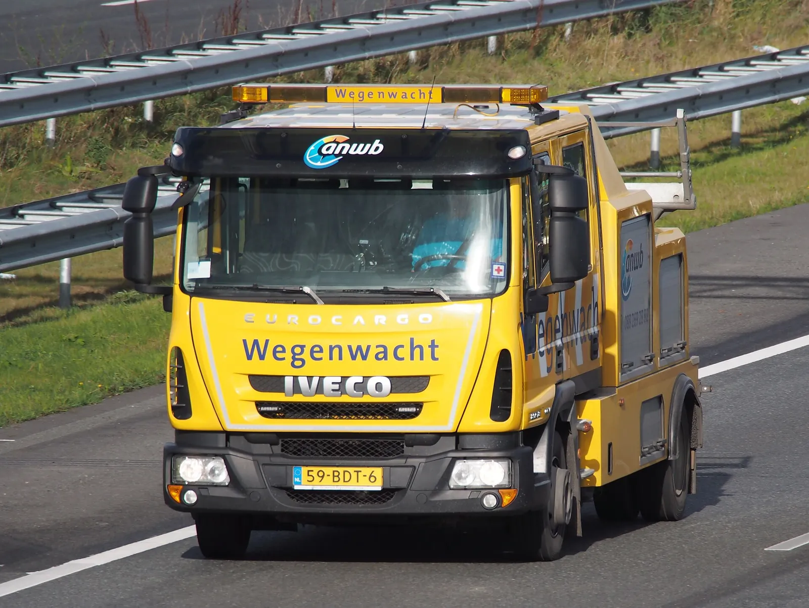 Een voertuig van de ANWB Wegenwacht