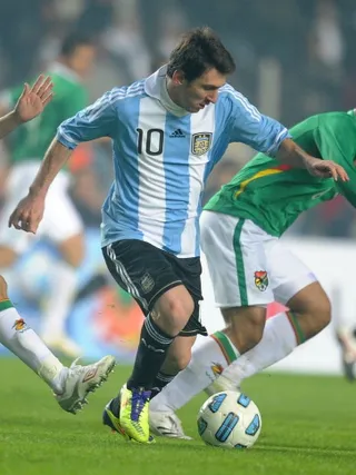 Lionel Messi in het shirt van Argentinië