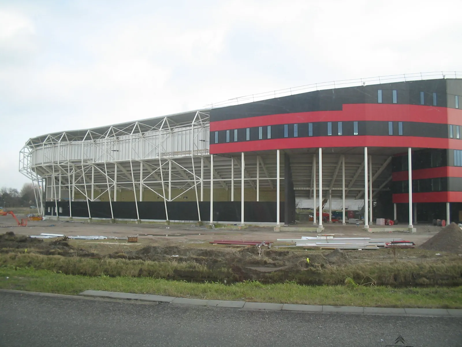 Het stadion van AZ in Alkmaar