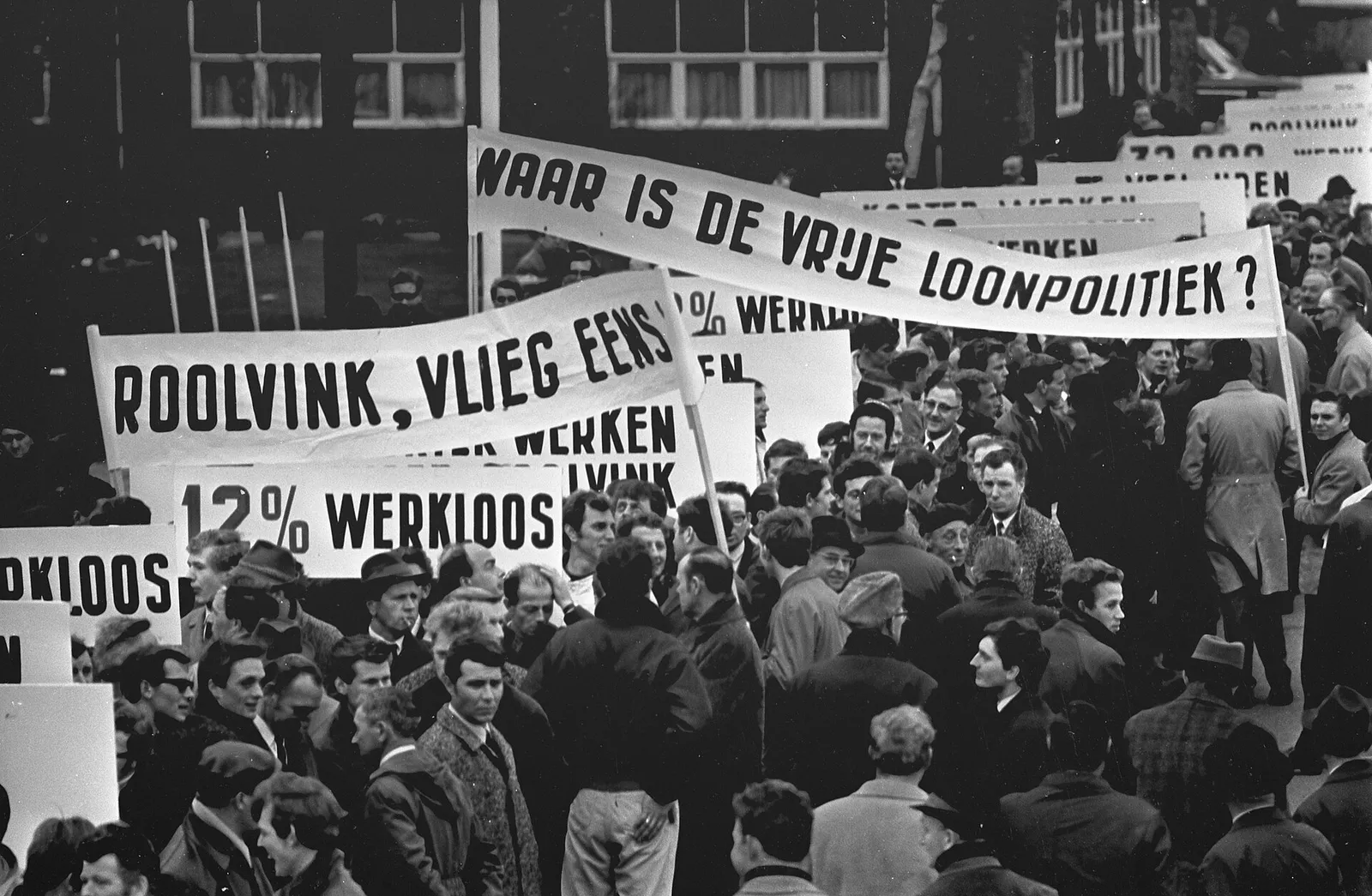 Werknemers demonstreren op het Malieveld in Den Haag (archiefbeeld)