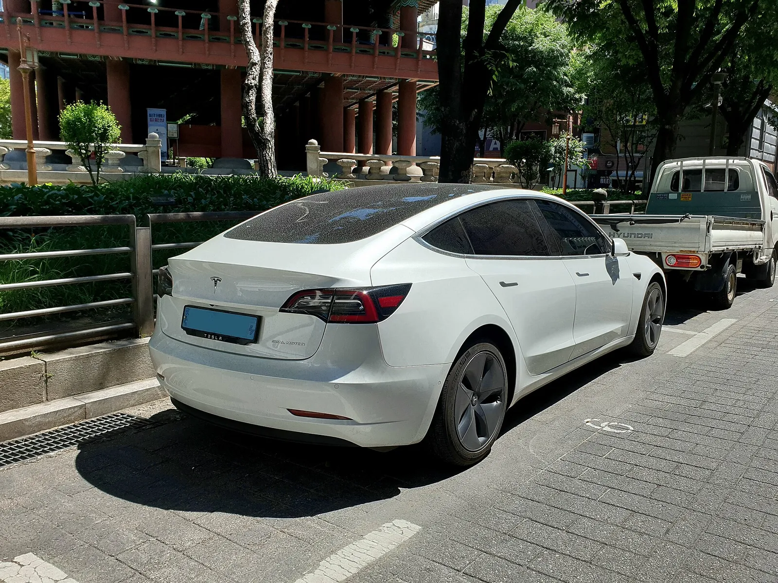 Een Tesla Model 3 (ter illustratie)