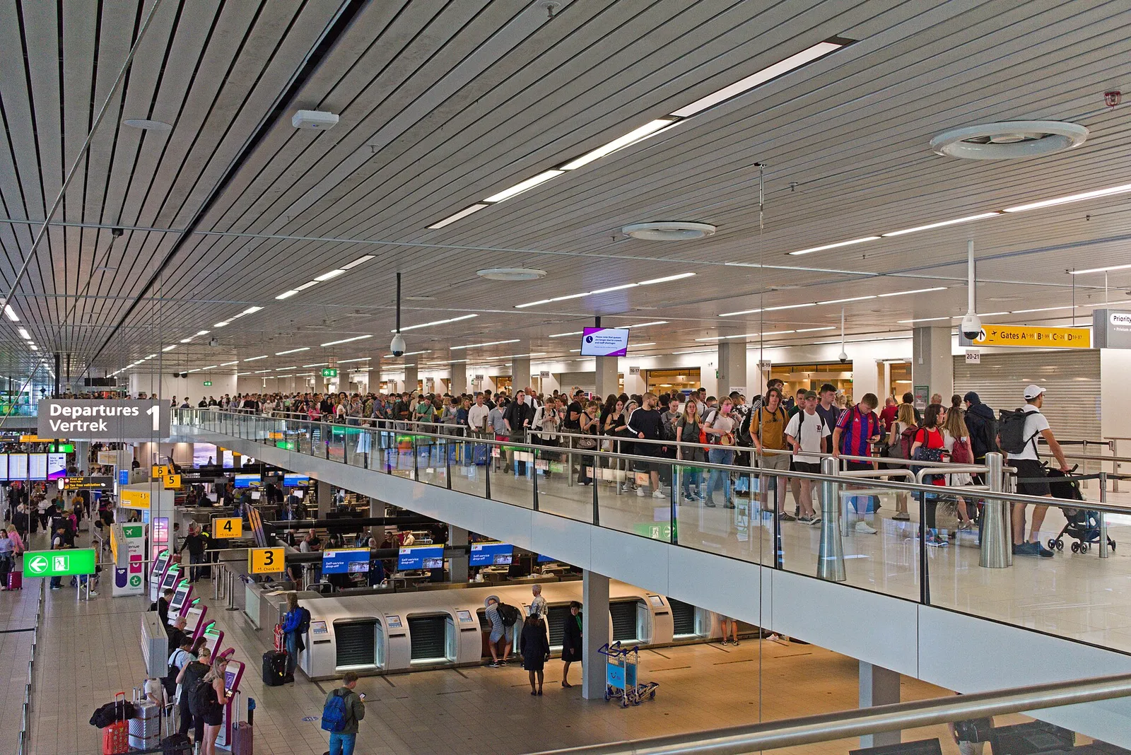 Reizigers op de luchthaven (ter illustratie)