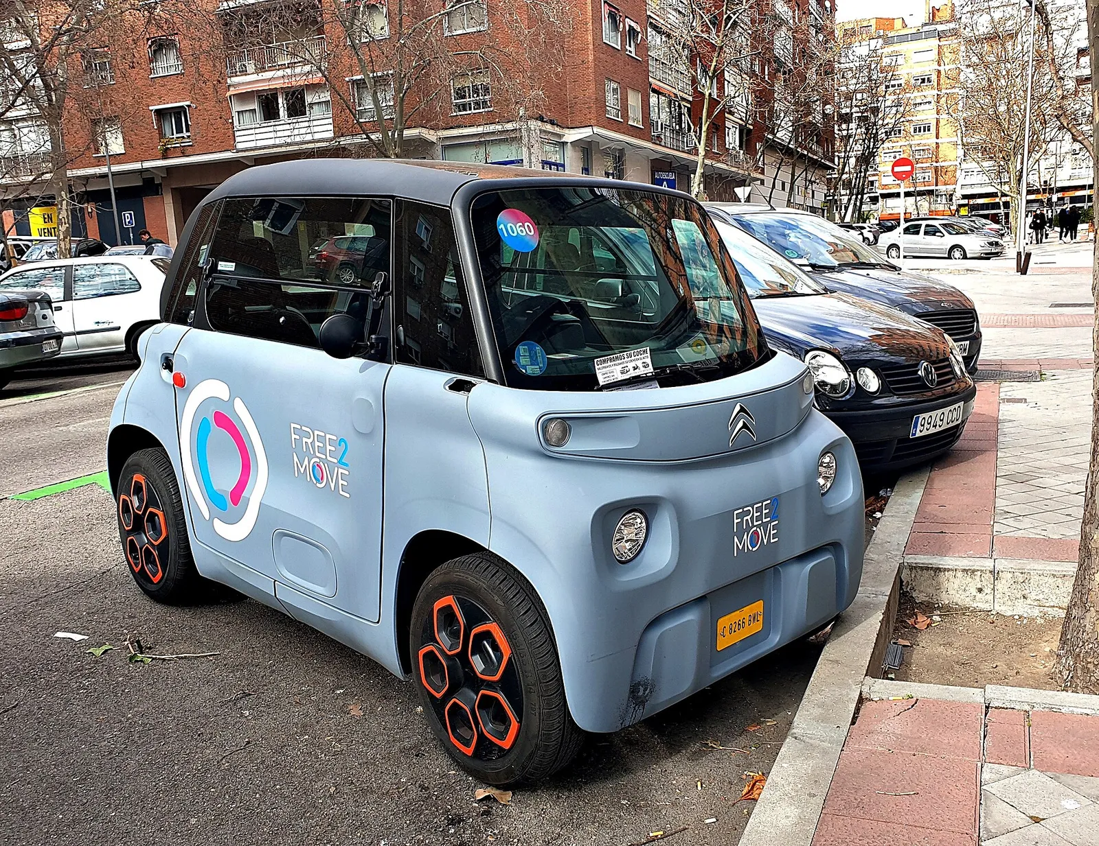 Een Citroën Ami, een klein elektrisch autootje (ter illustratie)