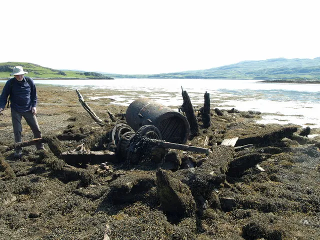 Een scheepswrak op het strand (archiefbeeld, ter illustratie)