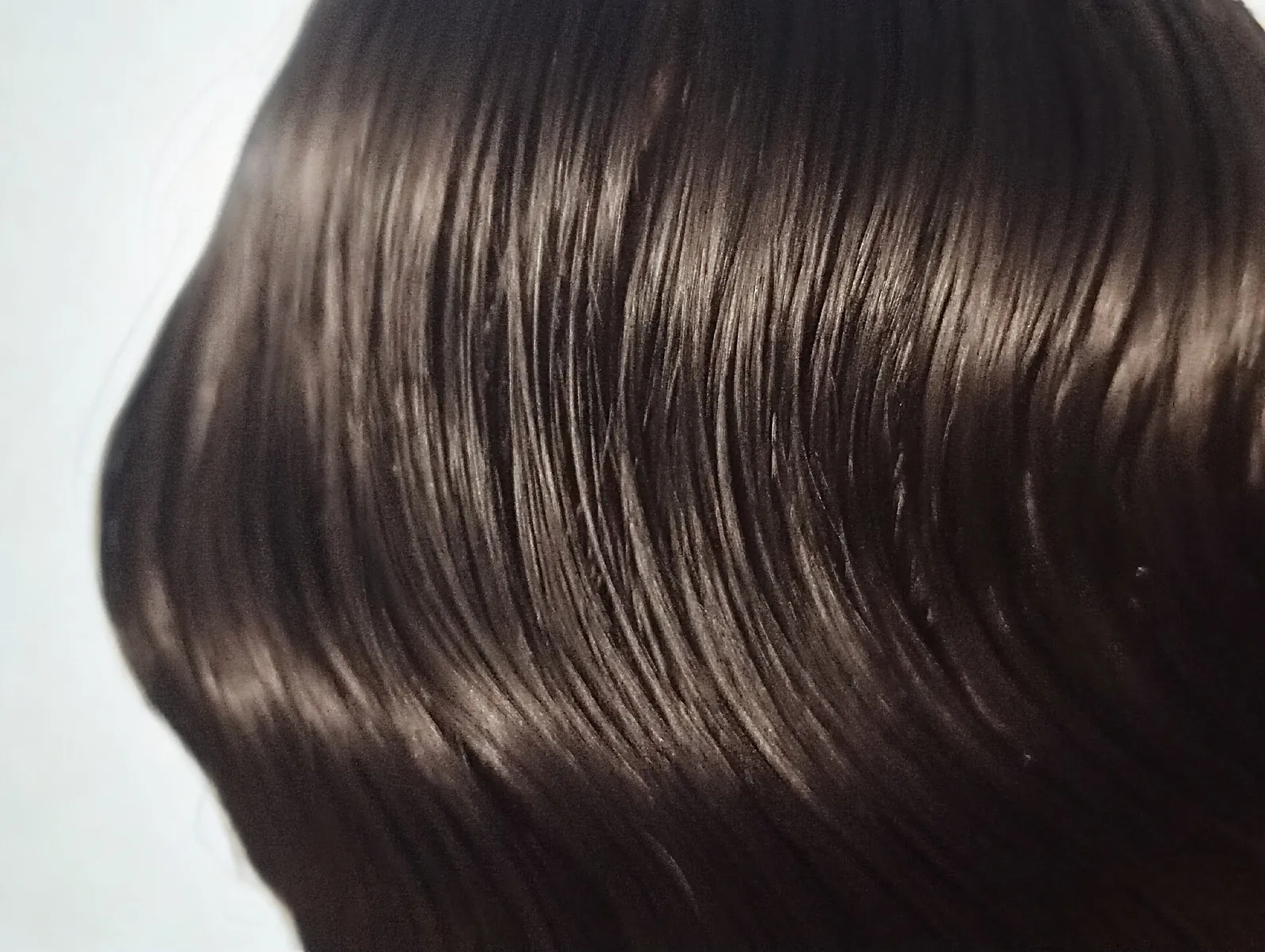 Close-up van menselijk haar (ter illustratie)