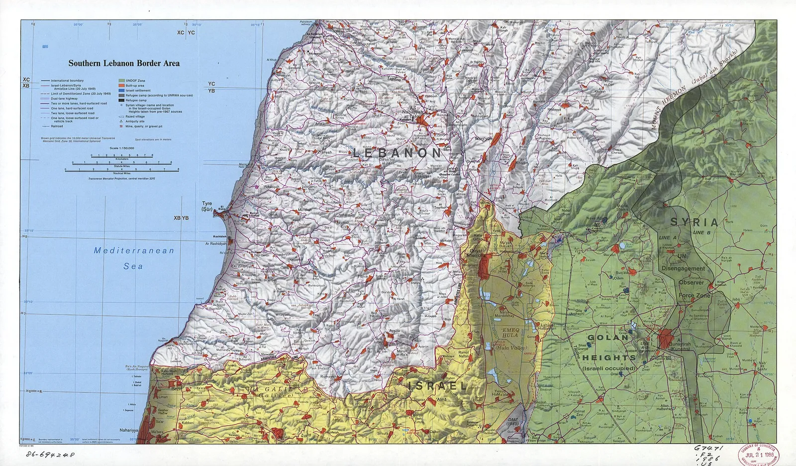 Het grensgebied in Zuid-Libanon (archiefbeeld)