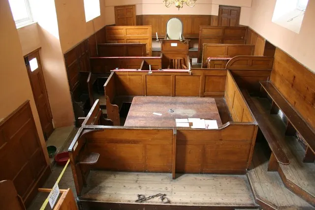 Een rechtszaal (ter illustratie)