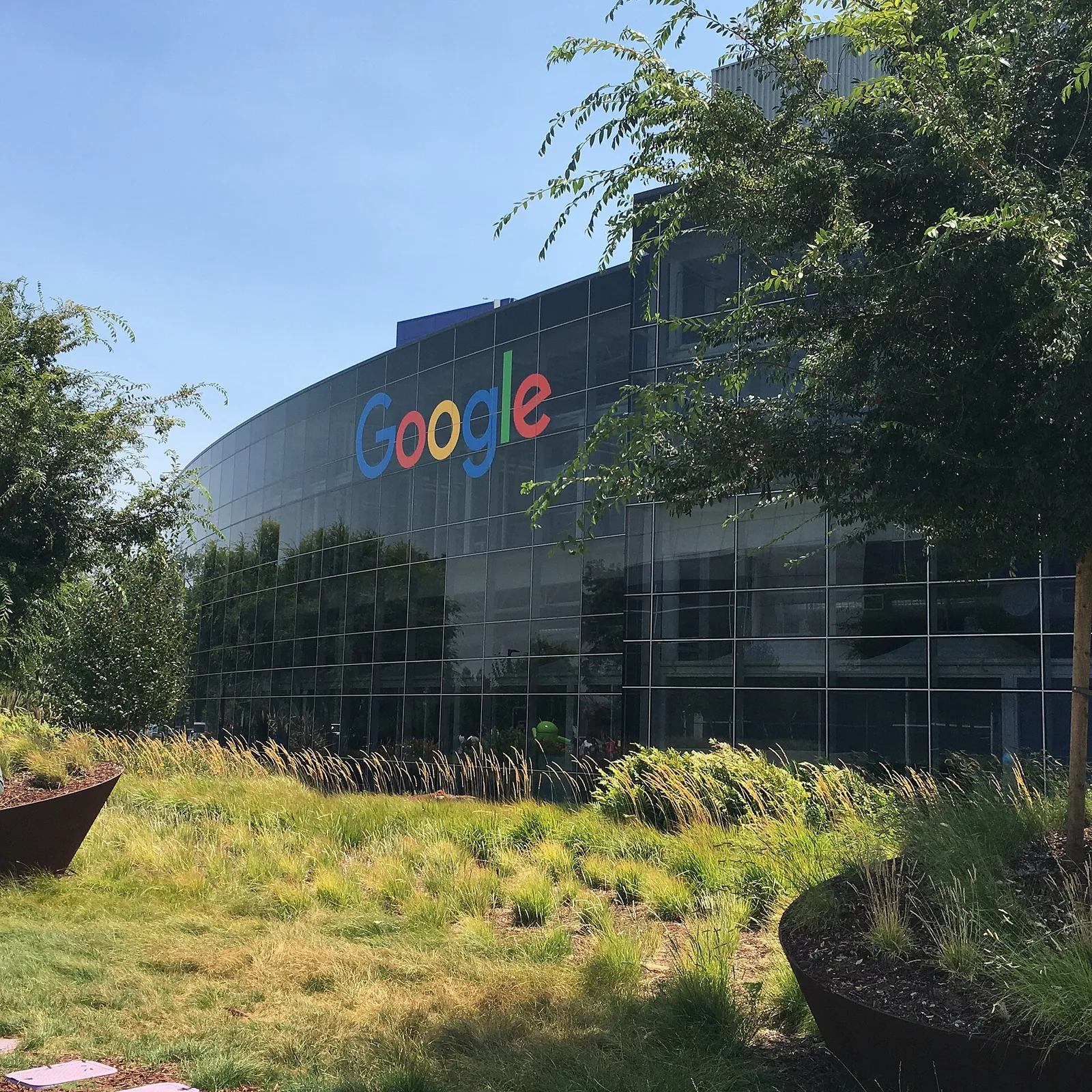 Het hoofdkantoor van Google in Mountain View (archiefbeeld)